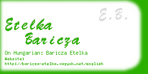 etelka baricza business card